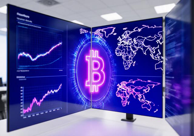 Wereldwijde cryptocurrency marktgrafieken en digitale activa